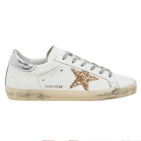 Golden Goose Shoes - Golden Goose White & Gold Superstar Sneaker Size 39 / 9